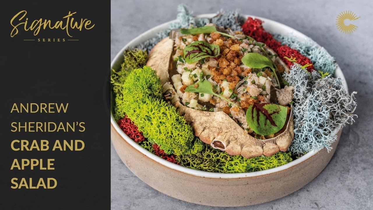 Andrew Sheridan's Crab Custard with Crab & Apple Salad