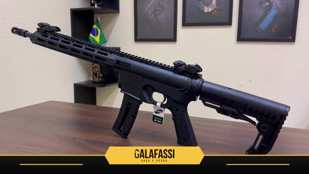 REVIEW Rifle CBC Delta 22LR | Arma Estilo AR na Plataforma 7022 | Galafassi Caça e Pesca