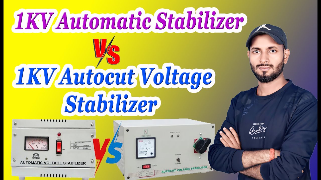 1kv automatic stabilizer and Autocut voltage stabilizer || Automatic stabilizer connection