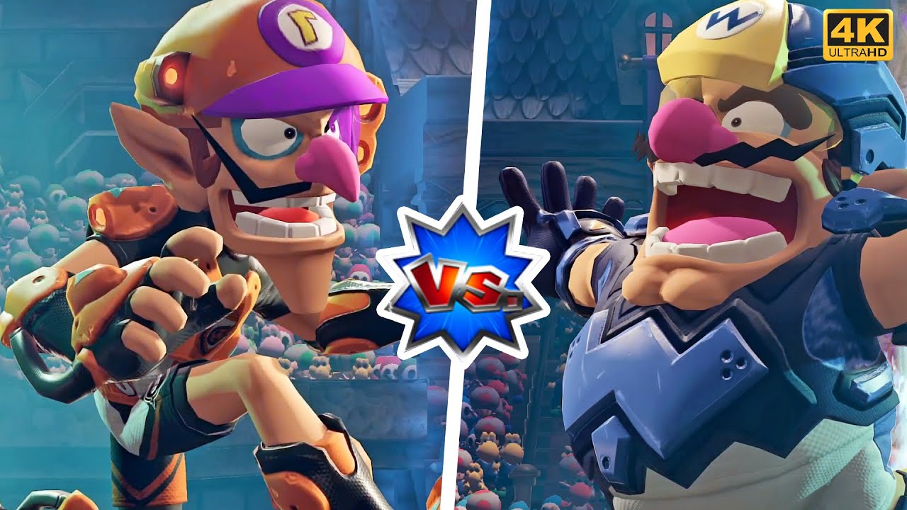 Waluigi Vs. Wario - Mario Strikers: Battle League