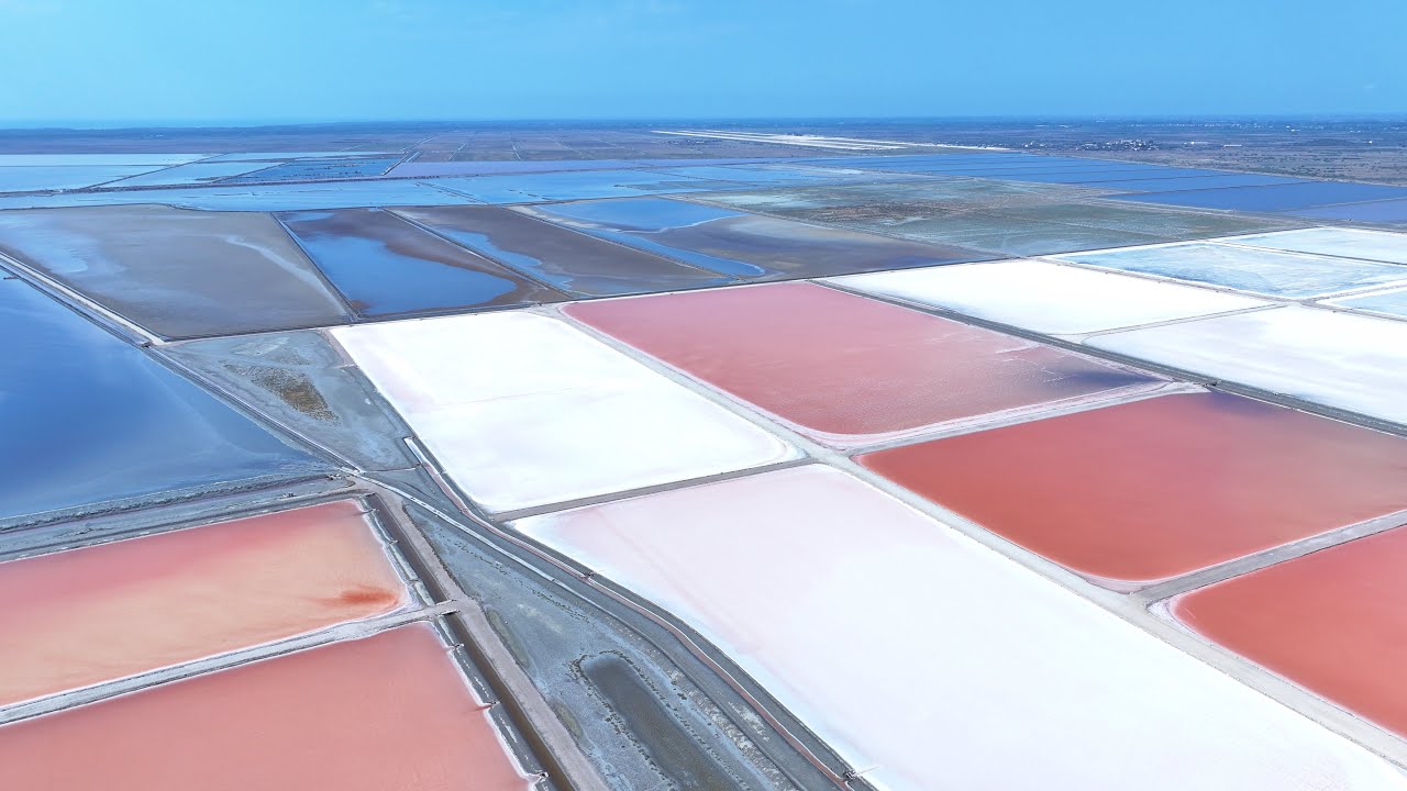 Salt Pans  Narte , Vlore , Albania (4K Video )