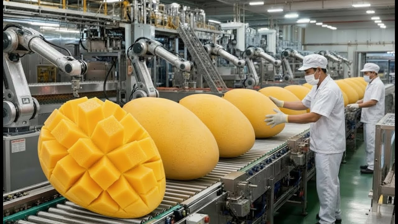 Inside the 200,000 LB U.S. Mango Factory – The Hypnotic Fruit Processing