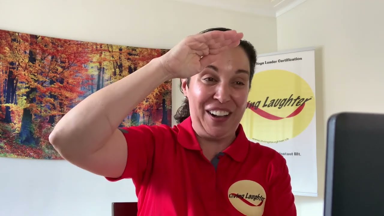 Laughter Yoga session!!  For health, healing, and positive energy! :)