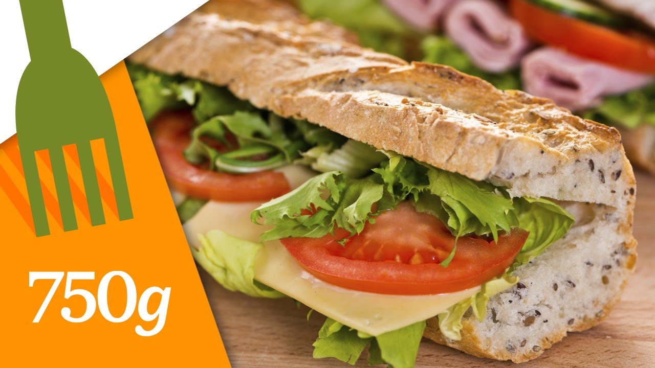 Recette du Sandwich aux crudités ou Sandwich Dagobert - 750g
