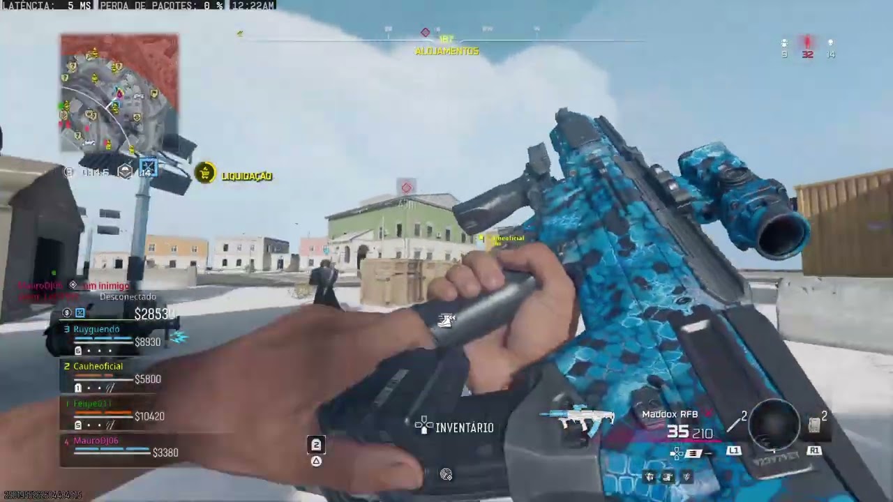 Warzone partida completa honrando o squad