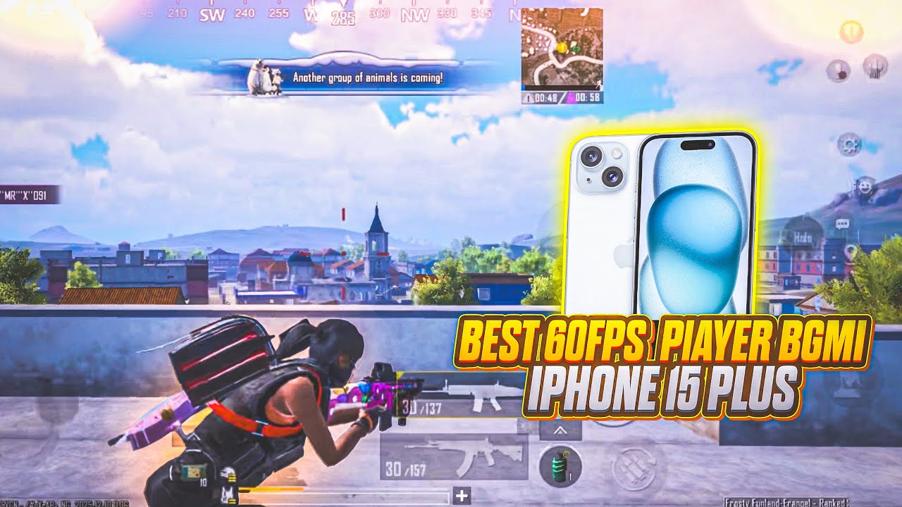 Best 60FPS Player 🔥 iPhone 15 BGMI Rush 