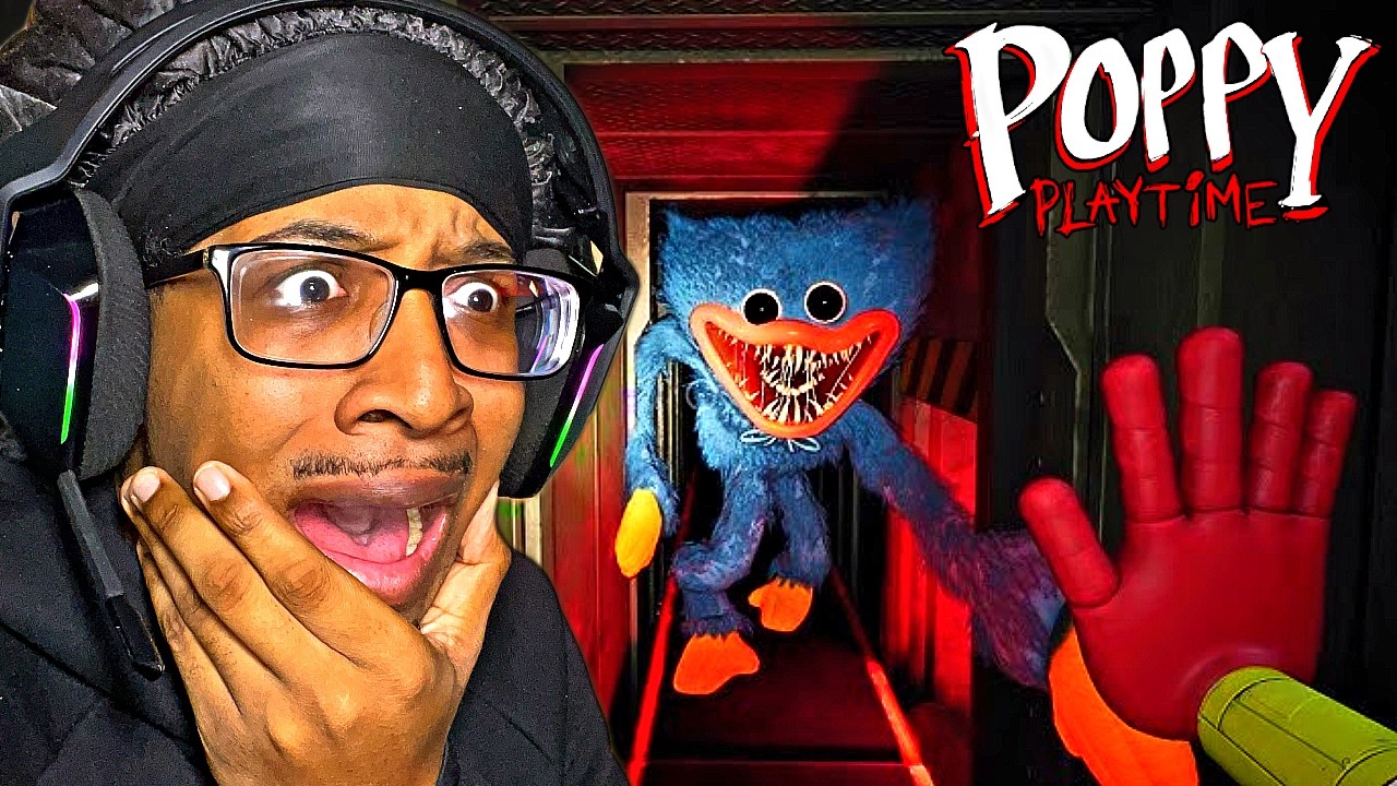 I BARELY Escaped Him... The Huggy Wuggy Chase is Traumatized Me!! [Poppy Playtime]