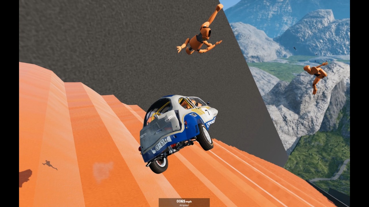 Cars vs Downhill – Ultimate Mayhem – BeamNG.drive