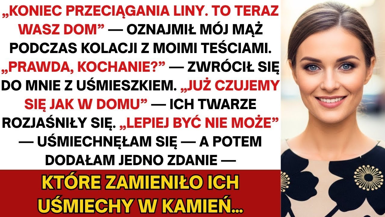 Na rodzinnej kolacji mąż zaproponował, by teściowie wprowadzili się do nas— dopóki nie powiedziałam…