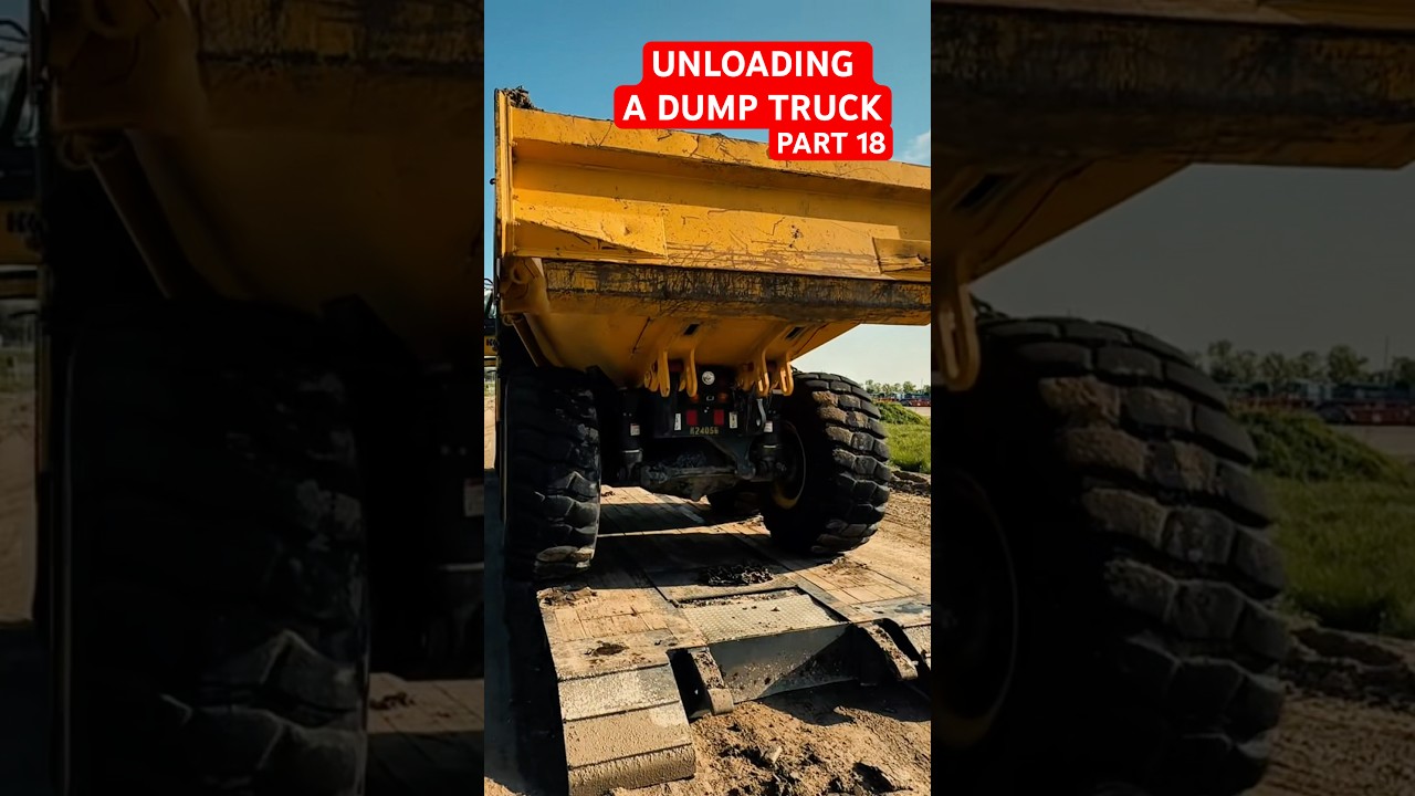 Unloading a dump truck in the USA 🇺🇸 