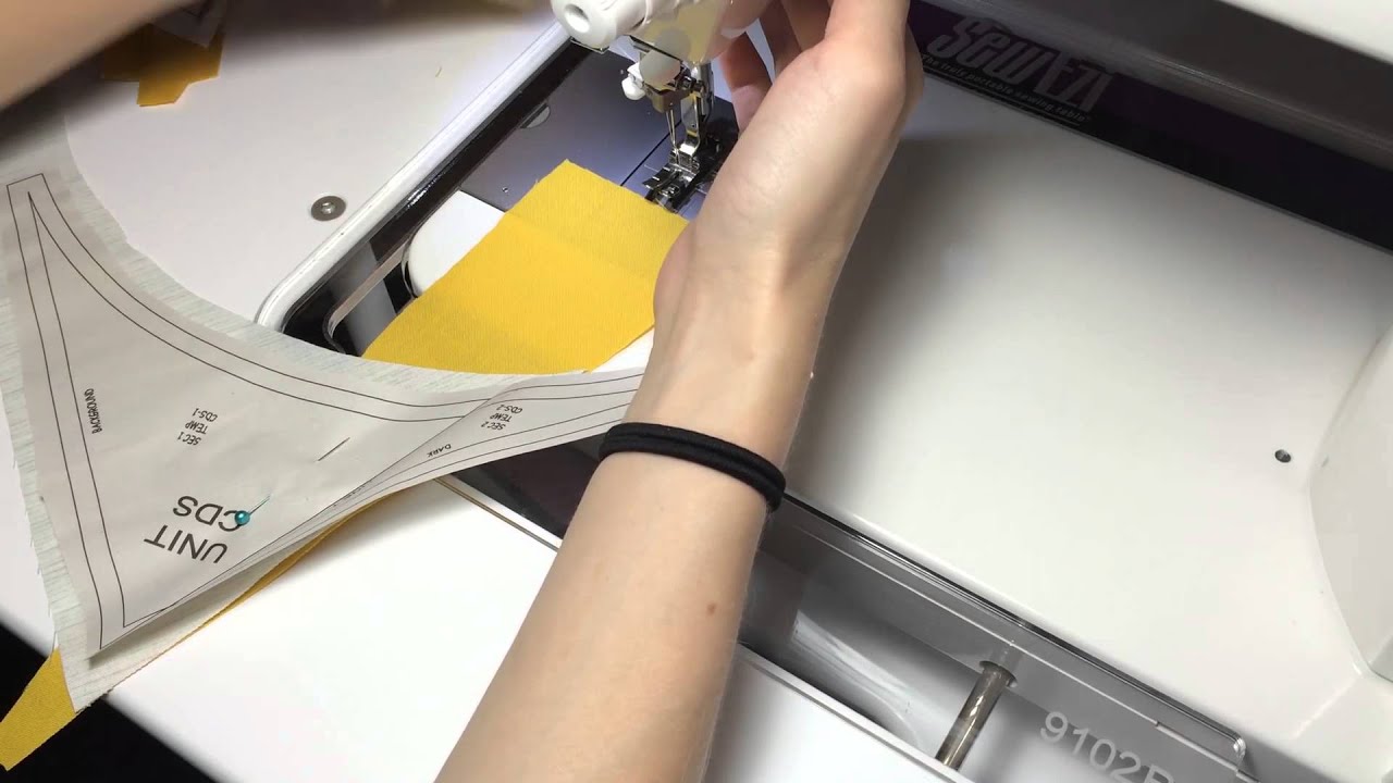 Paper Piecing the Concave Arcs // In the 