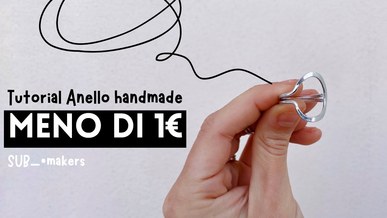 ANELLO fai da te in 10 min: TUTORIAL facile e veloce! | #diyring for Beginners | #handmade