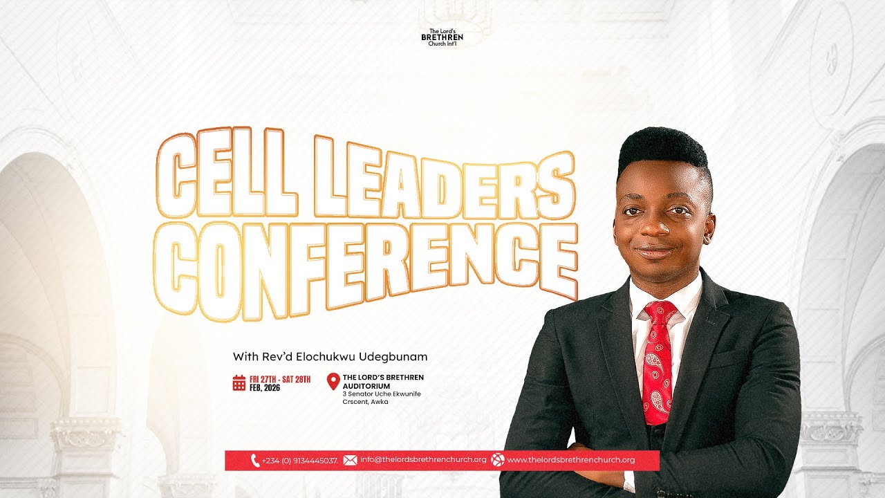 CELL LEADERS CONFERENCE 2026 WITH REV'D ELOCHUKWU UDEGBUNAM | DAY 1 [27TH FEB 2026]