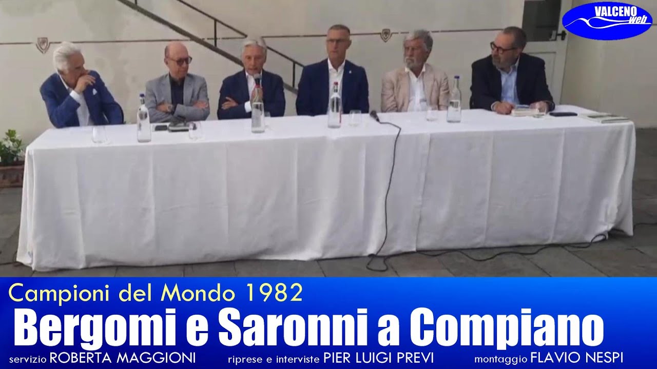 Libri e campioni a Compiano:  Bergomi e Saronni Campioni del Mondo 1982