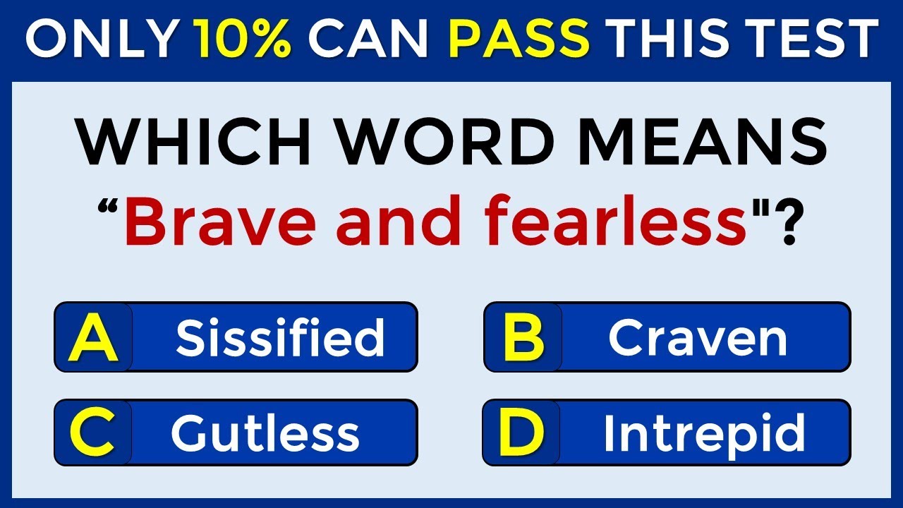 Only 10% Can Pass This Test | Match The VOCABULARY Words #3