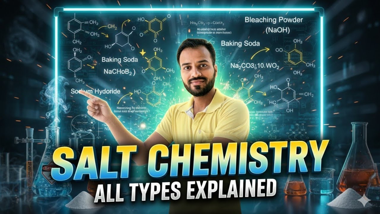 “Salts in One Video 🔥 | Common Salt, NaOH, Bleaching Powder & Baking Soda | Class 10 Chemistry”