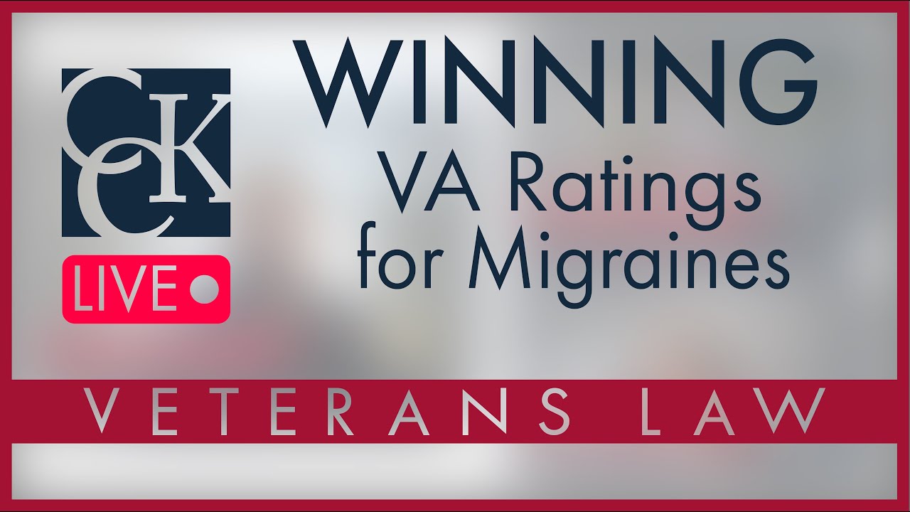 Winning VA Disability Rating for Migraines