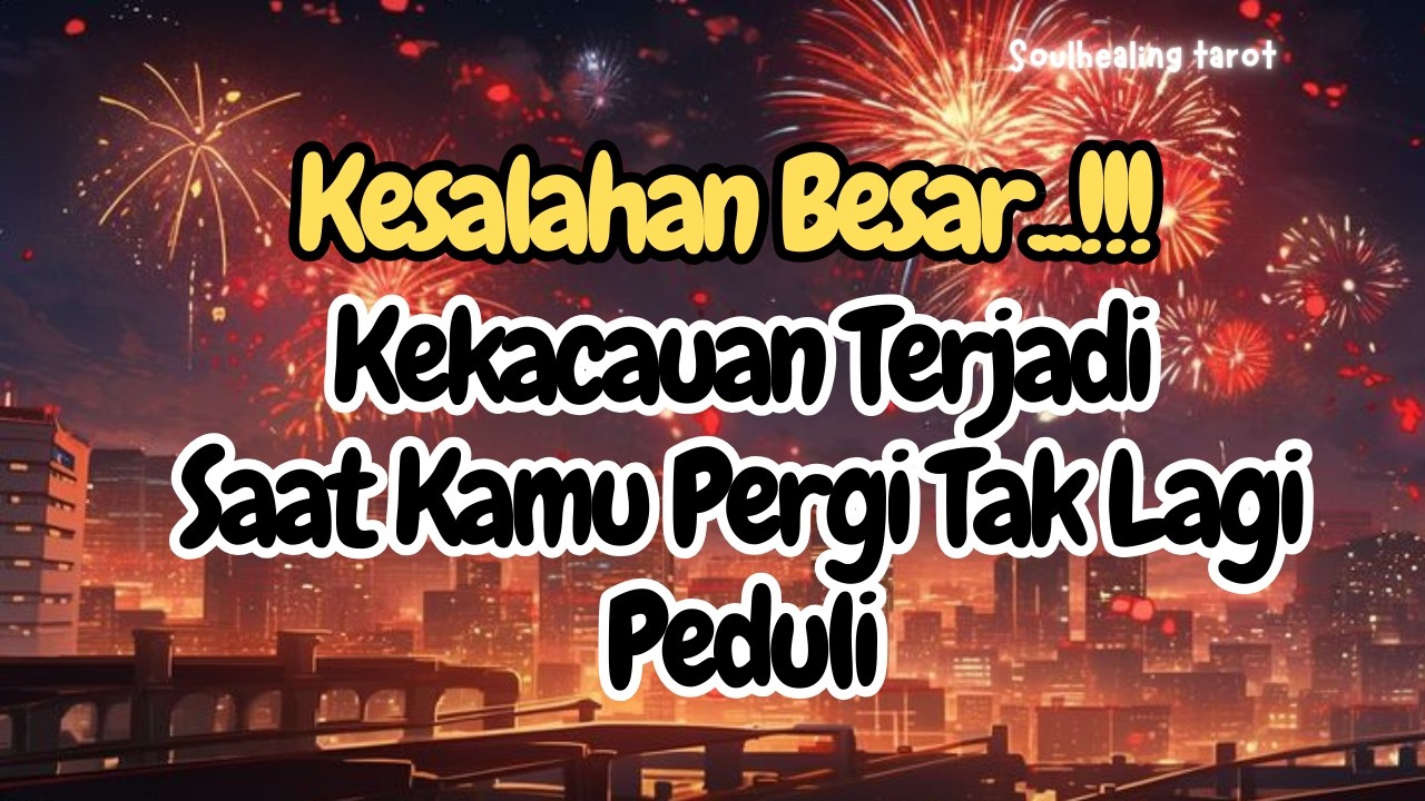 💌KESALAHAN BESAR⁉️KEKACAUAN TERJADI SAAT KAMU PERGI DAN TAK LAGI PEDULI🔥