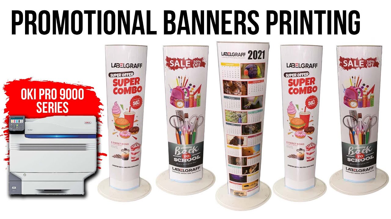 POS Banner Printing In-House OKI LED Printer