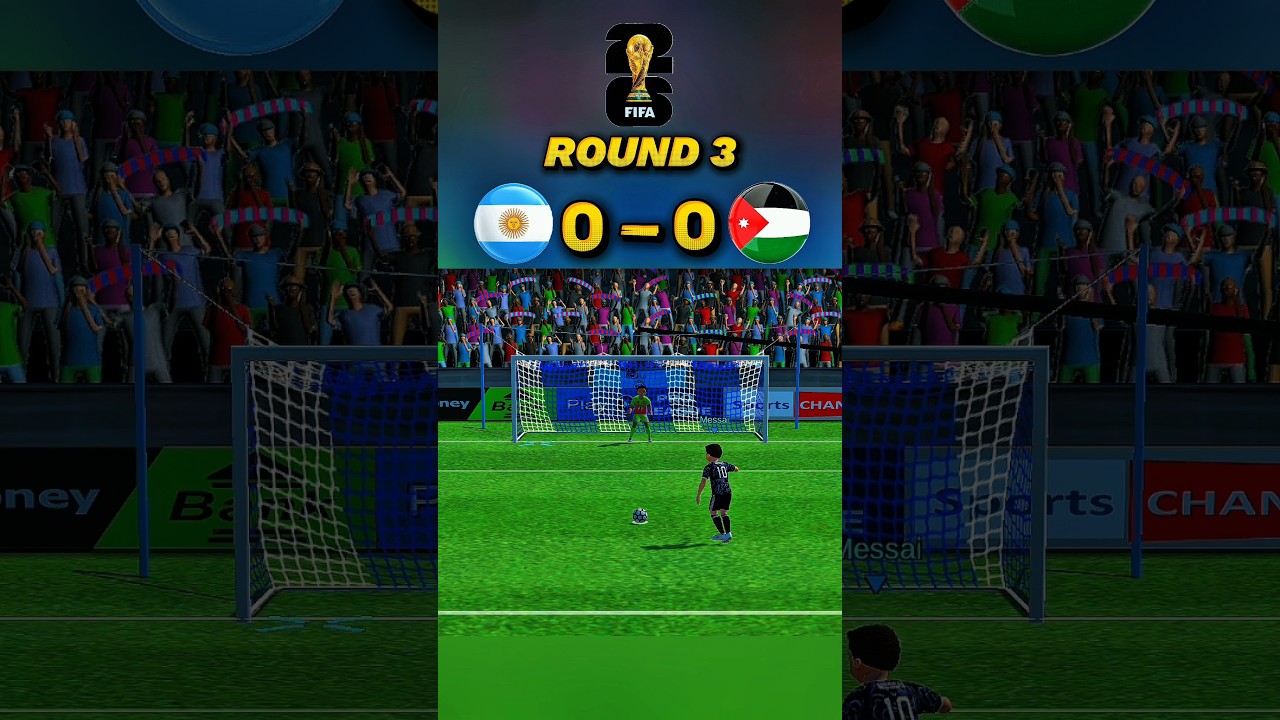 Argentina🇦🇷 vs Jordan🇯🇴 World Cup 2026 Penalty Shootout | Round 3 #trending #penalty #shortvideo