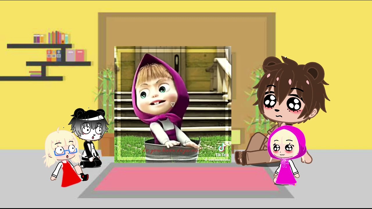 masha and bear  react to Tik Tok♥️