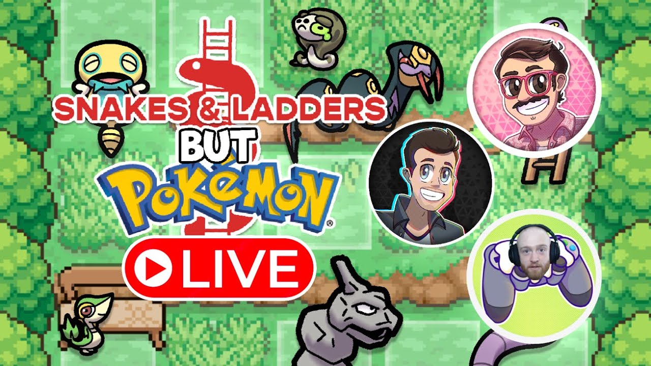Snakes & Ladders But Pokemon LIVE