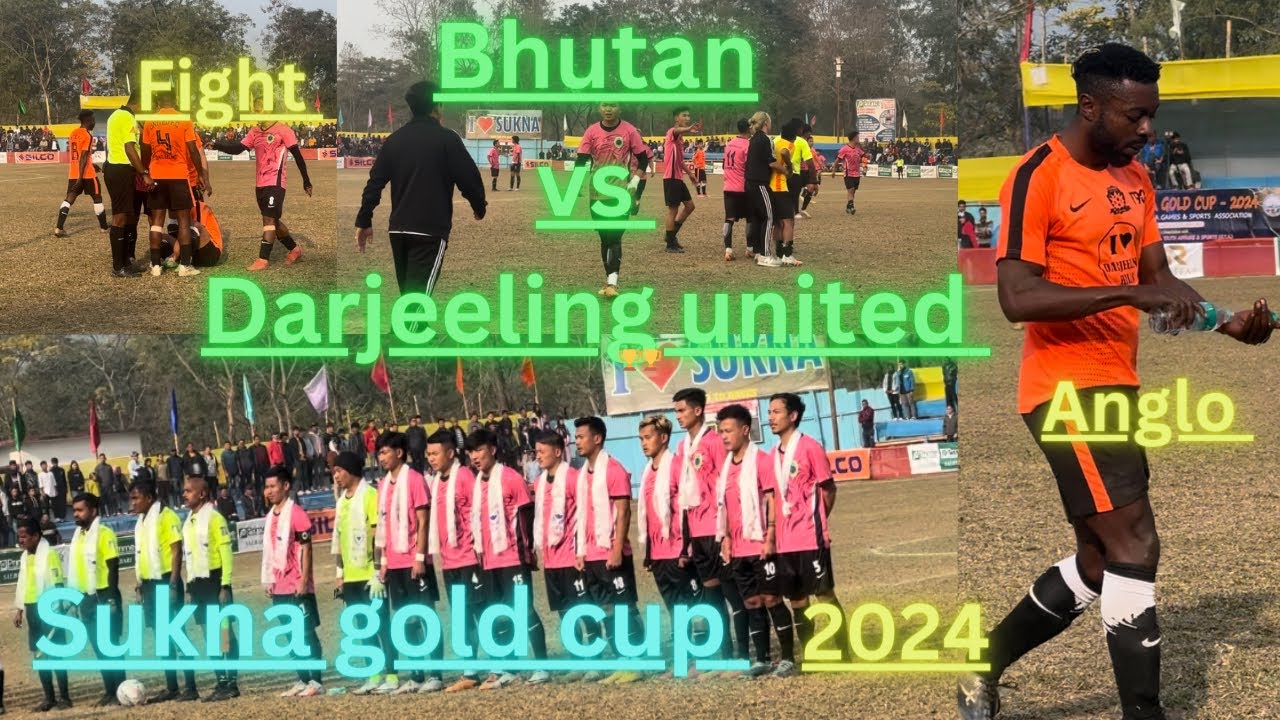 Sukna gold cup #bhutan vs #darjeeling united super exciting match