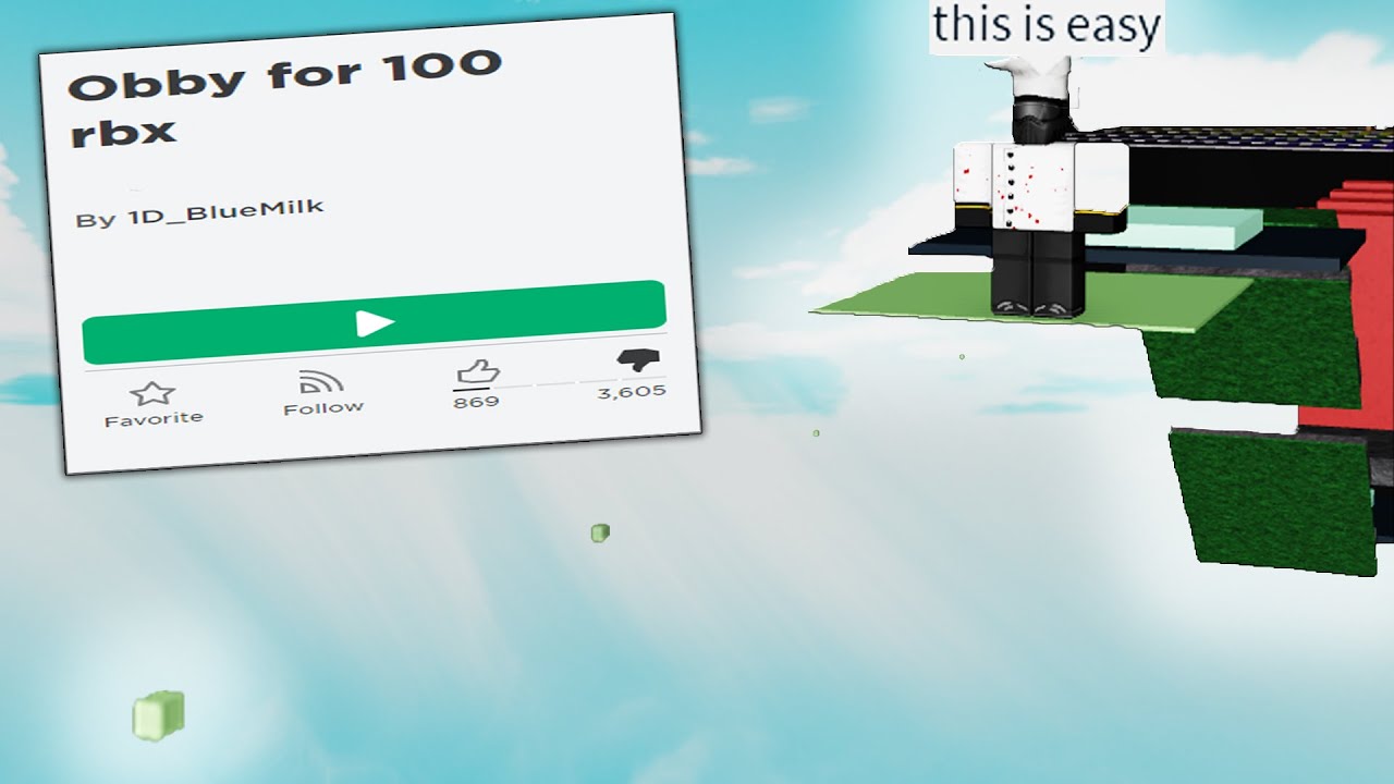 this roblox obby pays you 100 robux if you win