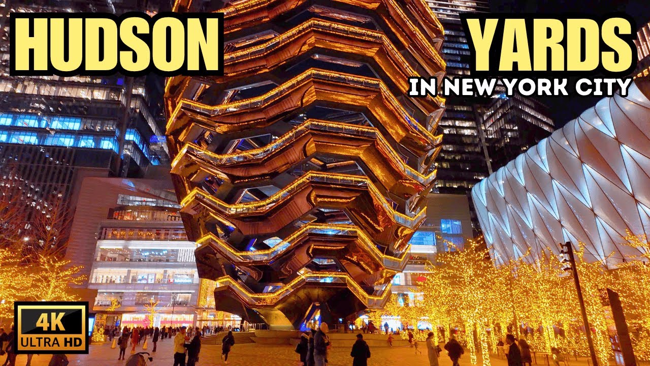 Walking Hudson Yards | The Vessel | Manhattan New York City Tour [ 4K ]