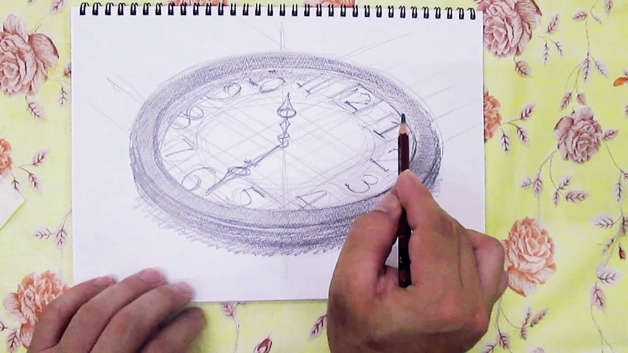 デッサン講座時計を描く