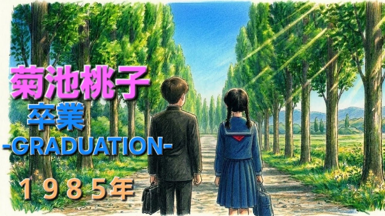 菊池桃子👧卒業 -GRADUATION-【➕️key😆】【うたスキ動画】🔵歌詞ｺﾒﾝﾄ固定🔵