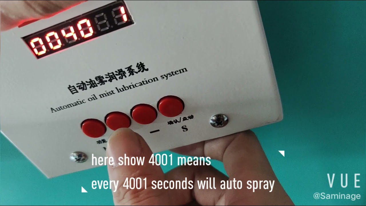 Auto oil spray system setting  for big high speed flat embroidery machines