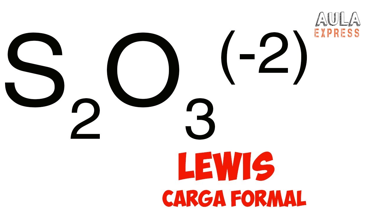 QUIMICA Estructura de Lewis ion tiosulfato S2O3 -2  Expansi&oacute;n del octeto  carga formal AULAEXPRESS