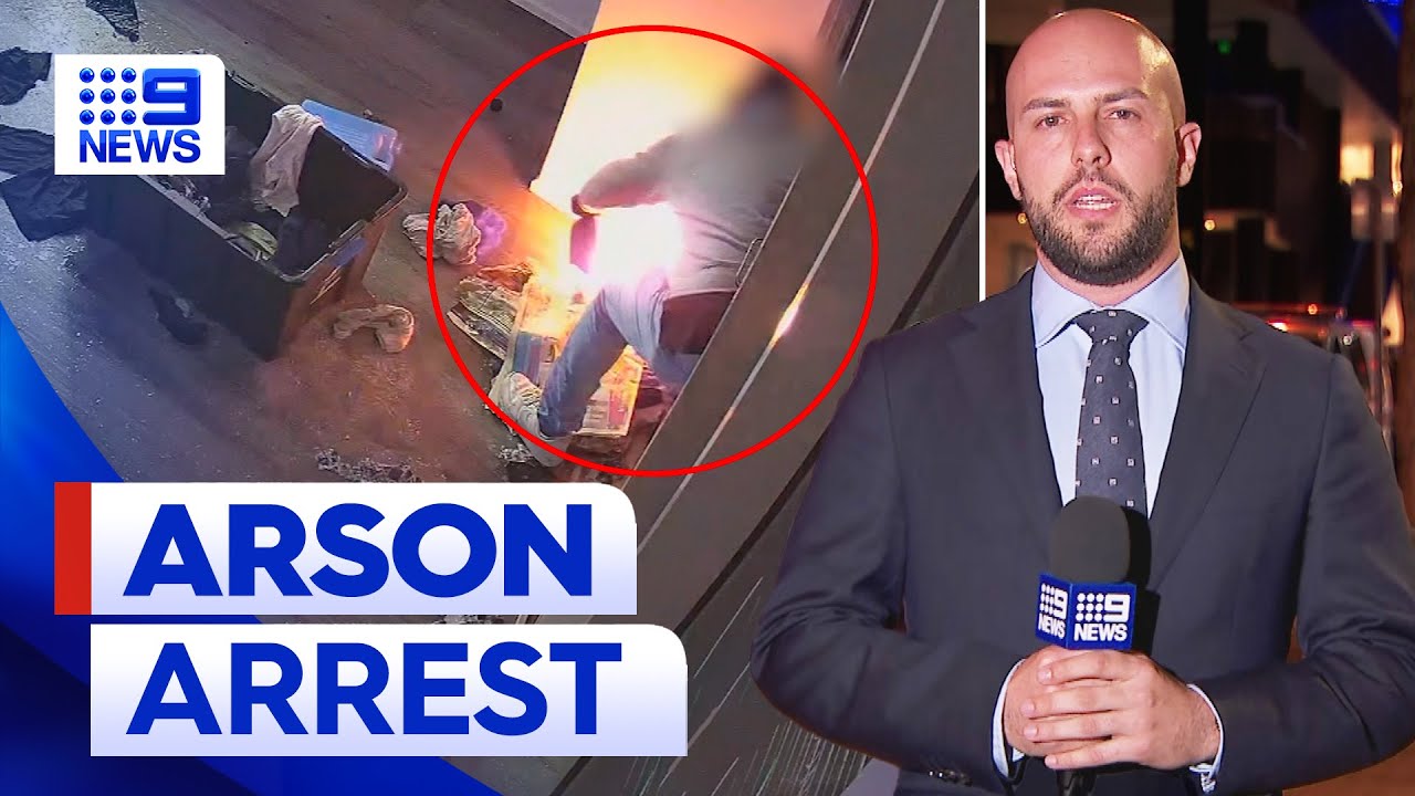 Man charged over two alleged arson attacks in Brisbane | 9 News Australia
