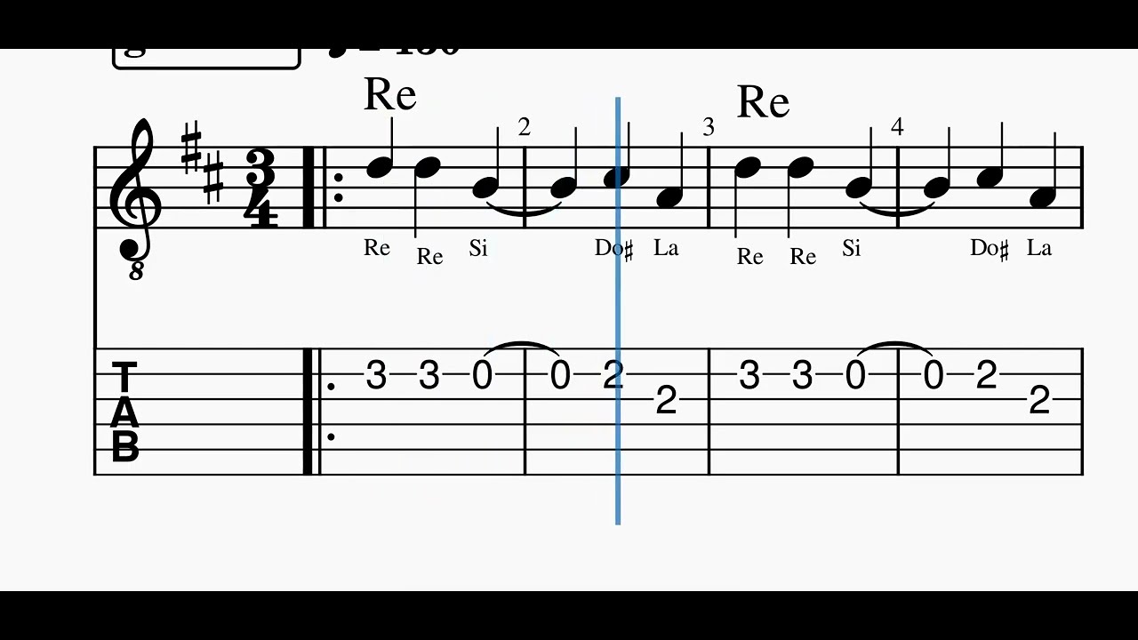 Cielito lindo (video partitura para guitarra)