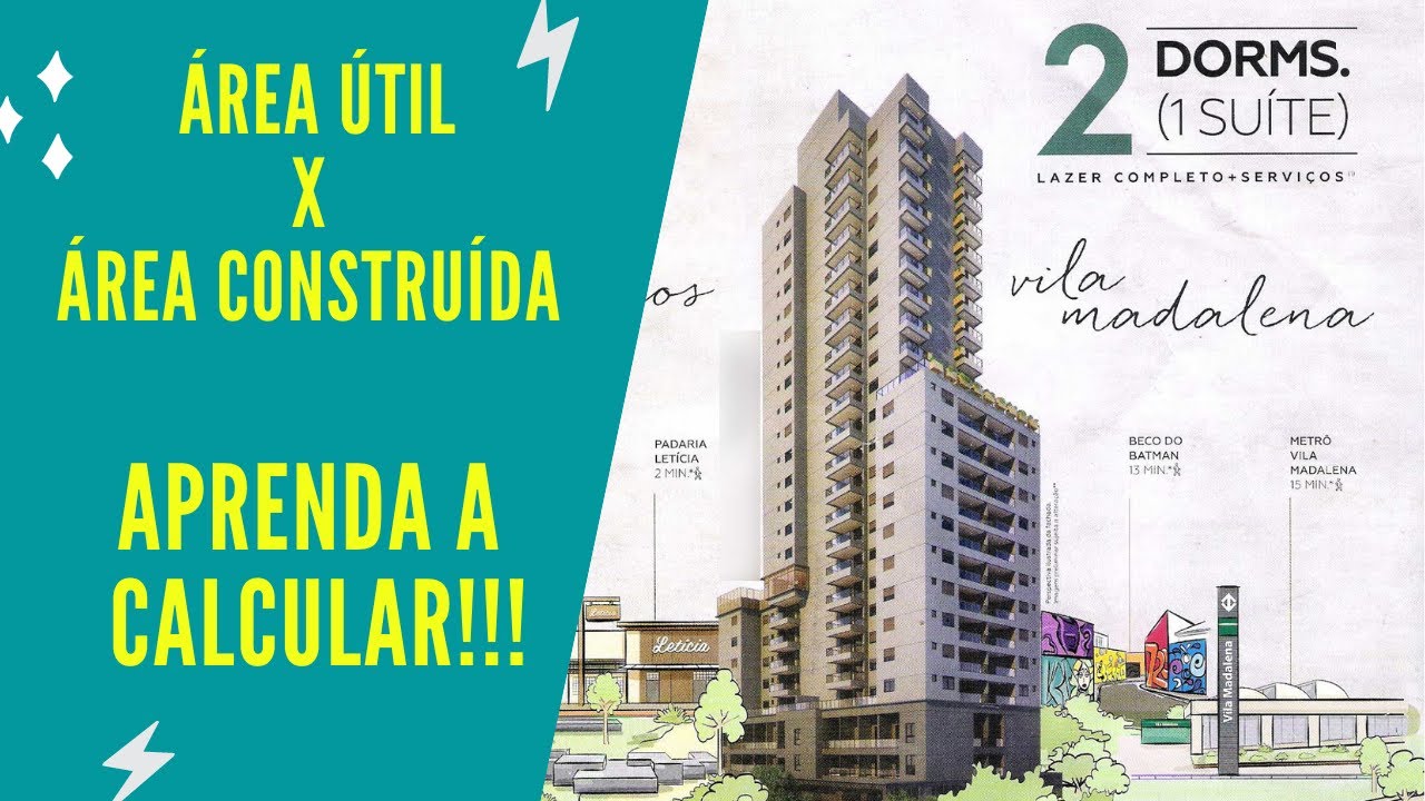 DIFEREN&Ccedil;A ENTRE &Aacute;REA &Uacute;TIL, &Aacute;REA CONSTRU&Iacute;DA, &Aacute;REA PRIVATIVA, &Aacute;REA COMUM E &Aacute;REA TOTAL