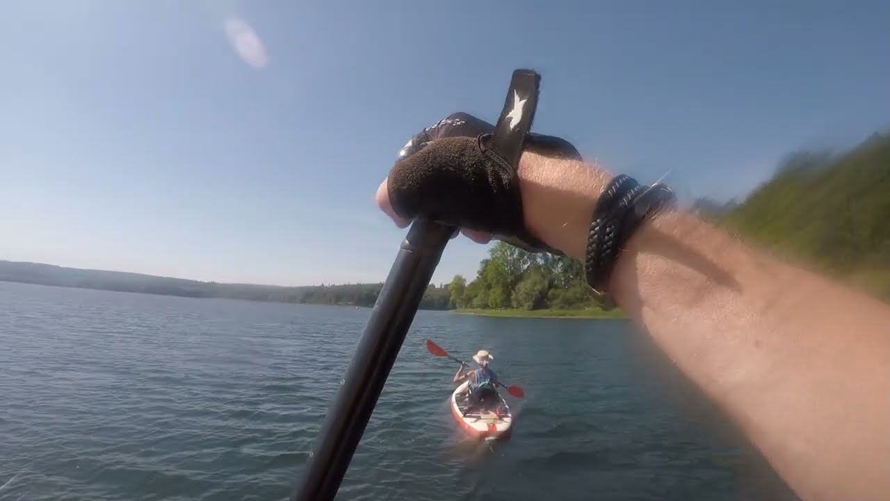 SUP-Geschichten: Einmal rund um den Möhnesee - 16km