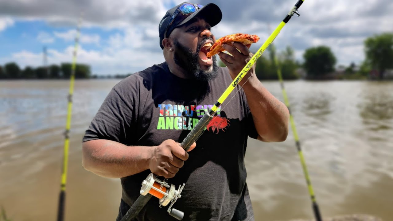 Fishing At A Pizza Restaurant