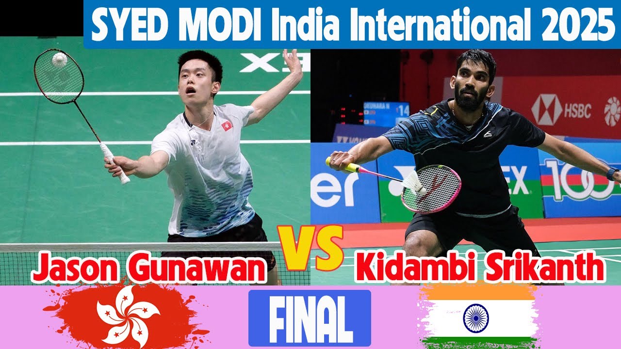 Kidambi Srikanth vs Jason Gunawan Final SYED MODI India International 2025