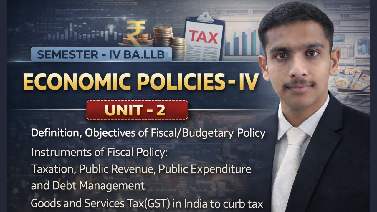 UNIT-2 - ECONOMIC POLICIES IV | NOTES + DISCUSSION