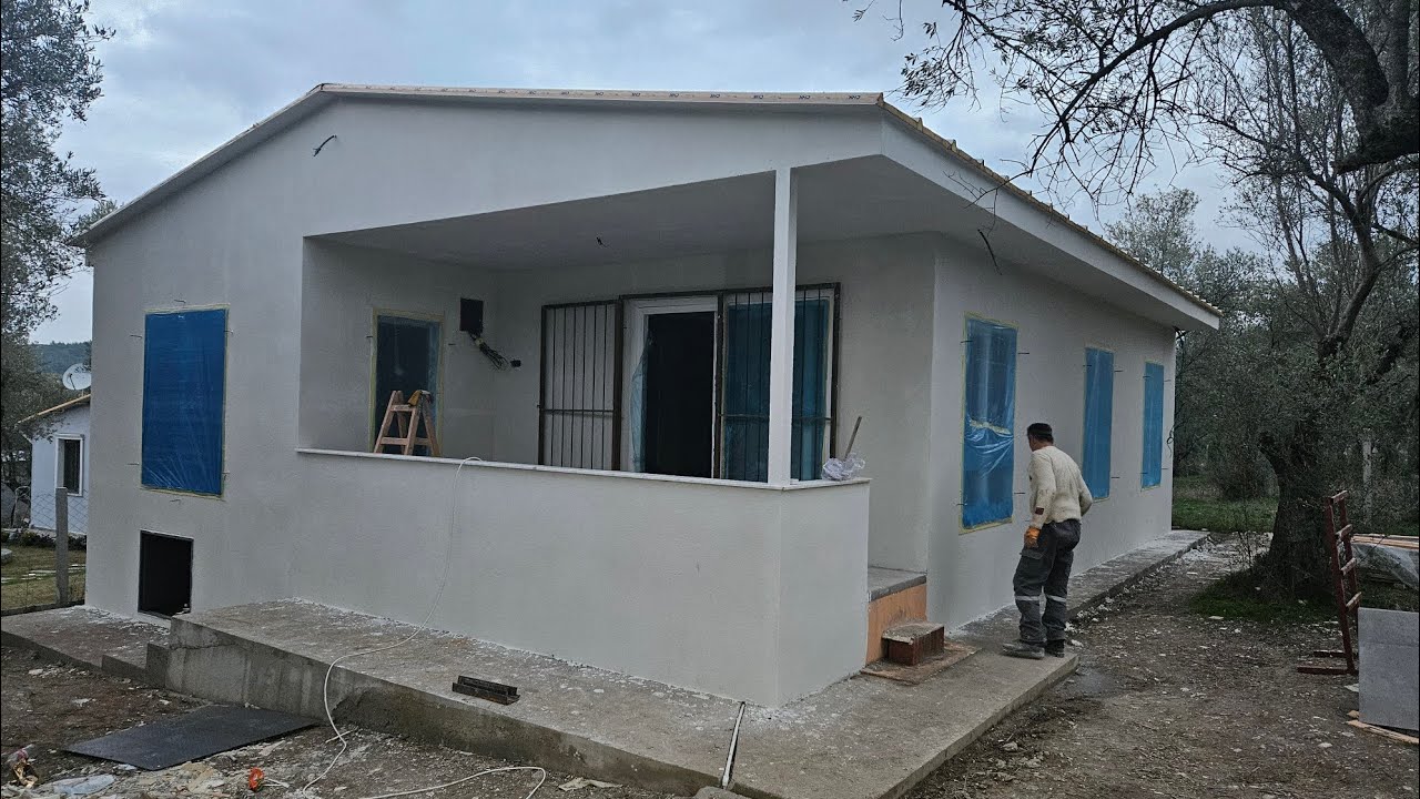 ÇELİK EVDE DEKORATİF SIVA NASIL YAPILIR..? BUCA-66.GÜN
