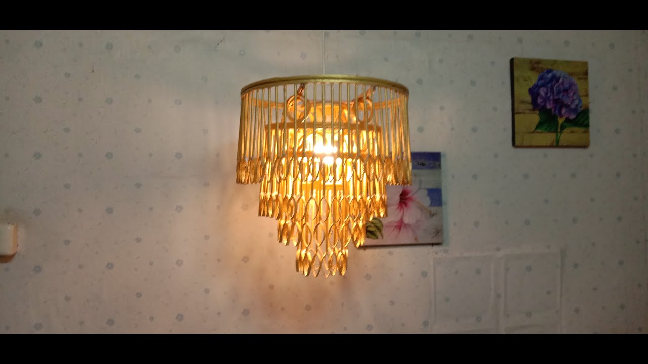 D.I Y. Lamp from reused paper