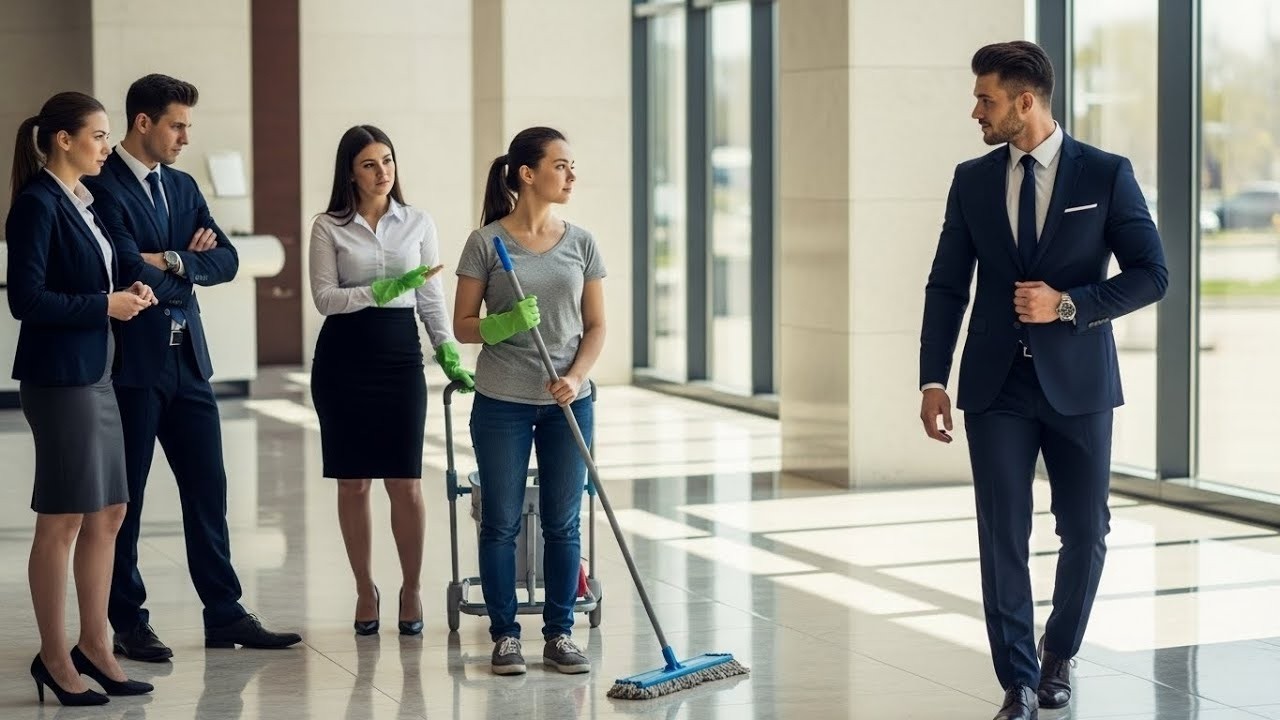 They Look Down on the New Cleaning Poor Girl — Not Knowing She Is the CEO’s Beloved Wife