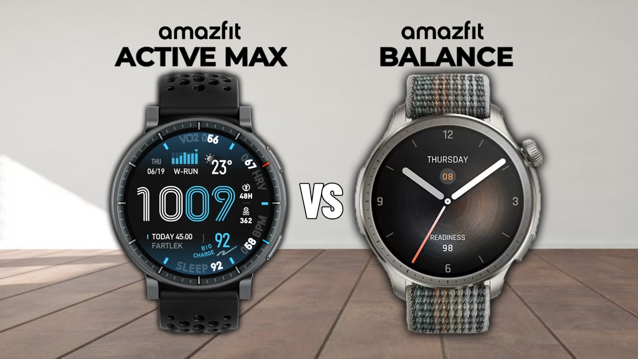 Amazfit Active Max vs Amazfit Balance 🔥Smartwatch Comparison
