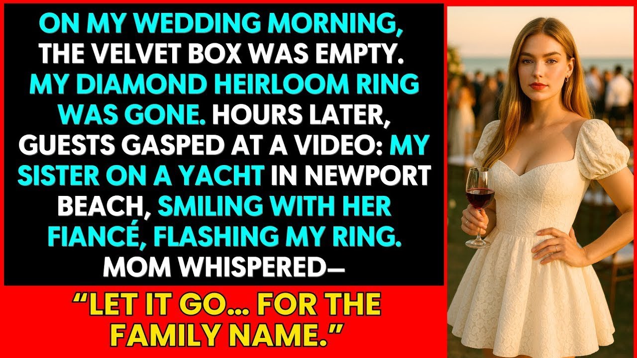 My Sister Stole My Diamond Wedding Ring—On My Wedding Day She Flaunted It on a Yacht with Her Fiancé