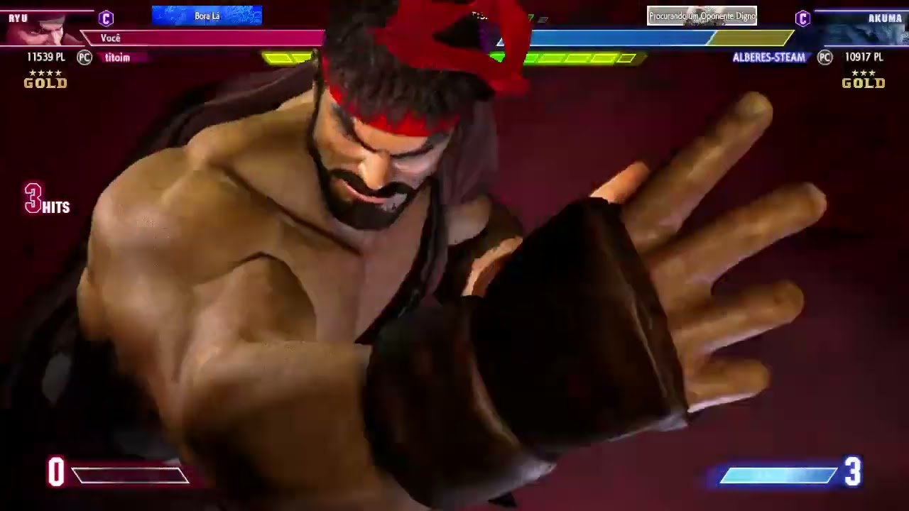 SF6 Ryu Perfect vs Akuma (Gold 5)