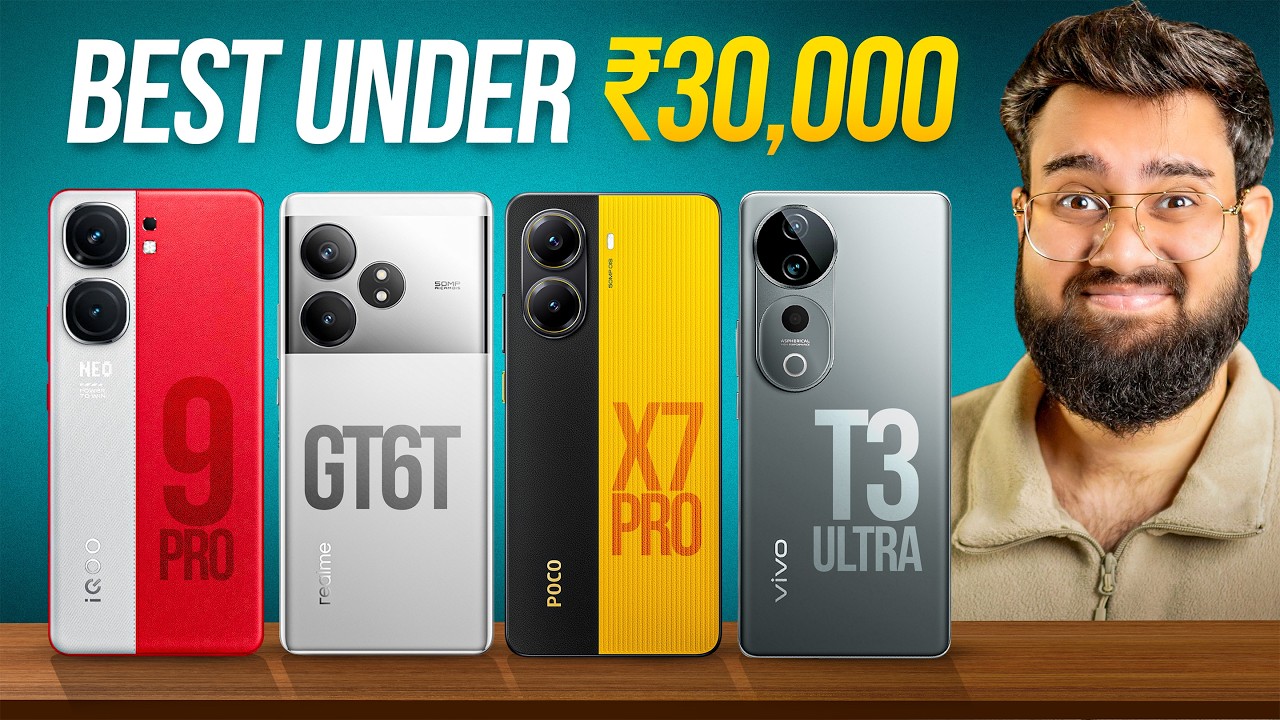 POCO X7 Pro vs iQOO Neo 9 Pro vs Realme GT 6T vs Vivo T3 Ultra *Full Comparison* 😱 Best ₹30,000?
