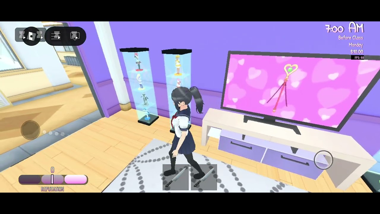 Jugando Yandere simulator Roblox: elimino a midori