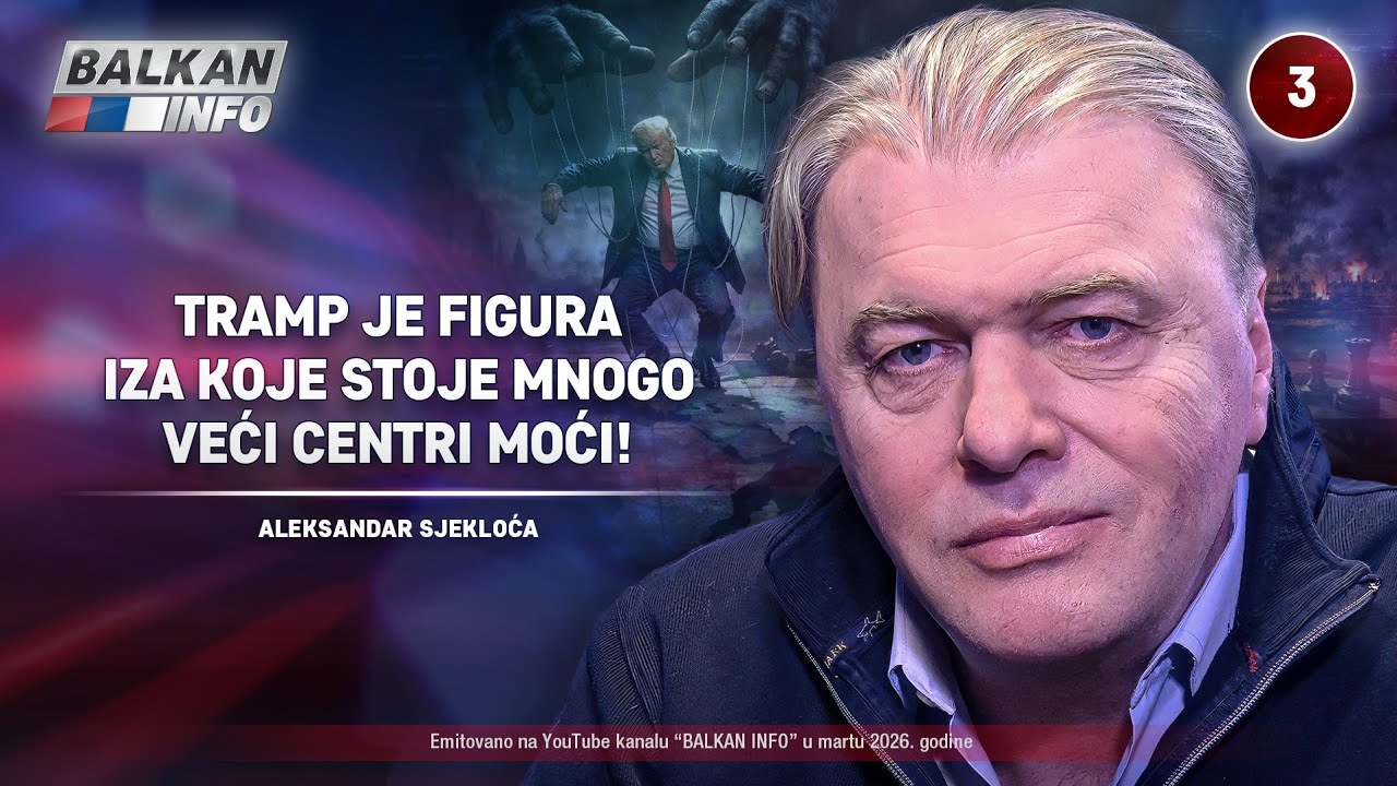 INTERVJU: Aleksandar Sjekloća &ndash; Tramp je figura iza koje stoje mnogo veći centri moći! (10.3.2026)