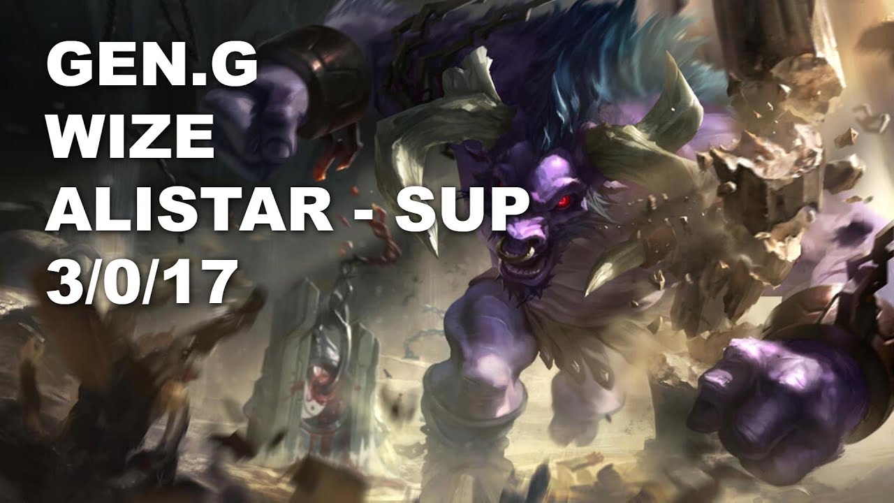 Gen.G Wize Sup Alistar vs Bard - KR Challenger Rank Game 10.7
